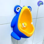 Orinal Portátil Infantil De Rana Para Pared Entrenamiento Niño azul 1