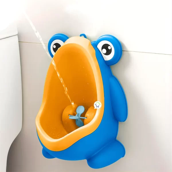 Orinal Portátil Infantil De Rana Para Pared Entrenamiento Niño azul