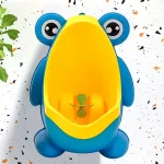 Orinal portátil infantil de rana-Azul