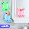 Porta cepillos de dientes para pared multiusos infantil rana