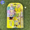 Set Escolar x8 Cartuchera Lápices Borrador amarillo 1