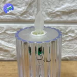 Vela de movimiento realista de luz cálida y base multicolor 5