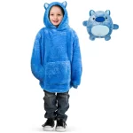 BUZO SACO EN FORMA DE PELUCHE HUGGLE PET AZUL