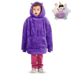 BUZO SACO EN FORMA DE PELUCHE HUGGLE PET MORADO