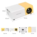 Mini proyector TG-300 medidas