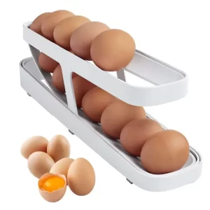 Dispensador y organizador de huevos rotativo