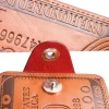 Billetera con diseño de dólar color marrón