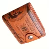 Billetera con diseño de dólar color marrón