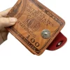Billetera con diseño de dólar color marrón
