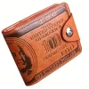 Billetera con diseño de dólar color marrón