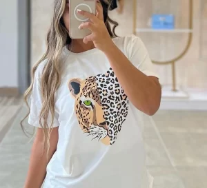 Camisetas para Dama Diseño Leopardo