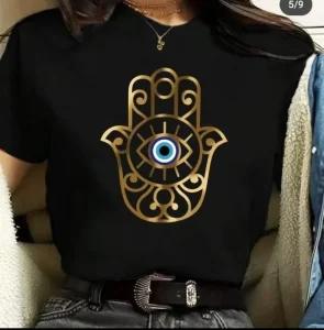 Camisetas para Dama Diseño Mano de Hamsa