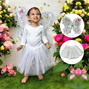 Disfraz Angel Blanco Alas Tutu