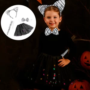 Kit Disfraz Cebra Halloween con Tutú