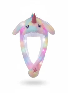 Gorro De Unicornio con Orejas Luminoso para Ninos