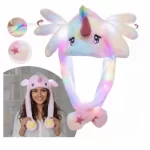 Gorro De Unicornio con Orejas Luminoso para Ninos
