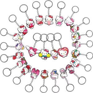 Llaveros de Hello Kitty en PVC Pack x12 uds