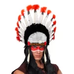 Penacho de Indio Jefe Pluma Diadema