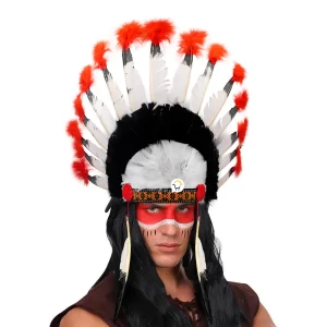 Penacho de Indio Jefe Pluma Diadema