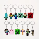 Llaveros de Minecraft en PVC Pack x12 uds