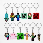 Llaveros de Minecraft en PVC Pack x12 uds