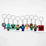 Llaveros de Minecraft en PVC Pack x12 uds
