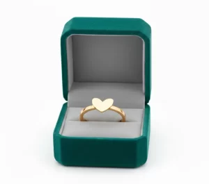 Anillo Corazón Ancho Talla 7