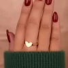 Anillo Corazón Ancho Talla 7