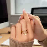 Anillo Corazón Colgante Talla 7-4