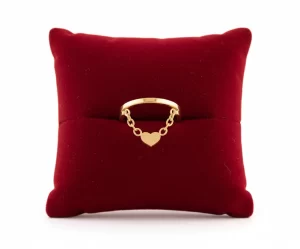 Anillo Corazón Colgante Talla 7