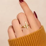 Anillo Electro Dorado Talla 7