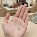 Juego de Collar y Aretes Diseño Corazón Electrico