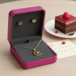 Juego de Collar y Aretes Diseño Estrella y Luna