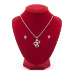 Juego de accesorios Corazones plateados