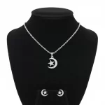 Juego-de-aretes-y-collas-Luna-y-Estrella