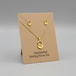 Juego-de-collar-y-Aretes-Diseno-Flor