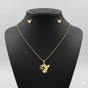 uego-de-collar-y-Aretes-Diseno-Mariposas-Unidas