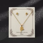 Juego-de-collar-y-Aretes-Diseno-Rosas