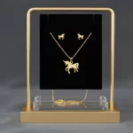 Juego-de-collar-y-Aretes-Diseno-Unicornio
