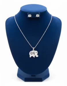 Juego-de-collar-y-Aretes-Elefante