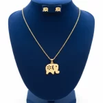 Juego-de-collar-y-Aretes-Elefante