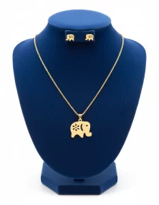 Juego-de-collar-y-Aretes-Elefante