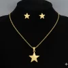 Juego de collar y Aretes Estrellas