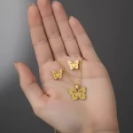 Juego-de-collar-y-Aretes-Mariposa