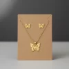 Juego-de-collar-y-Aretes-Mariposa