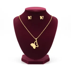 Juego-de-collar-y-Aretes-Mariposa-media-Silueta