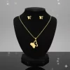 Juego-de-collar-y-Aretes-Mariposa-media-Silueta