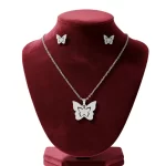 Juego-de-collar-y-Aretes-Mariposa