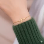 Pulseras Elegantes de acero inoxidable Cruz