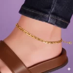 Tobillera-Estilo-Cadena-Dorada